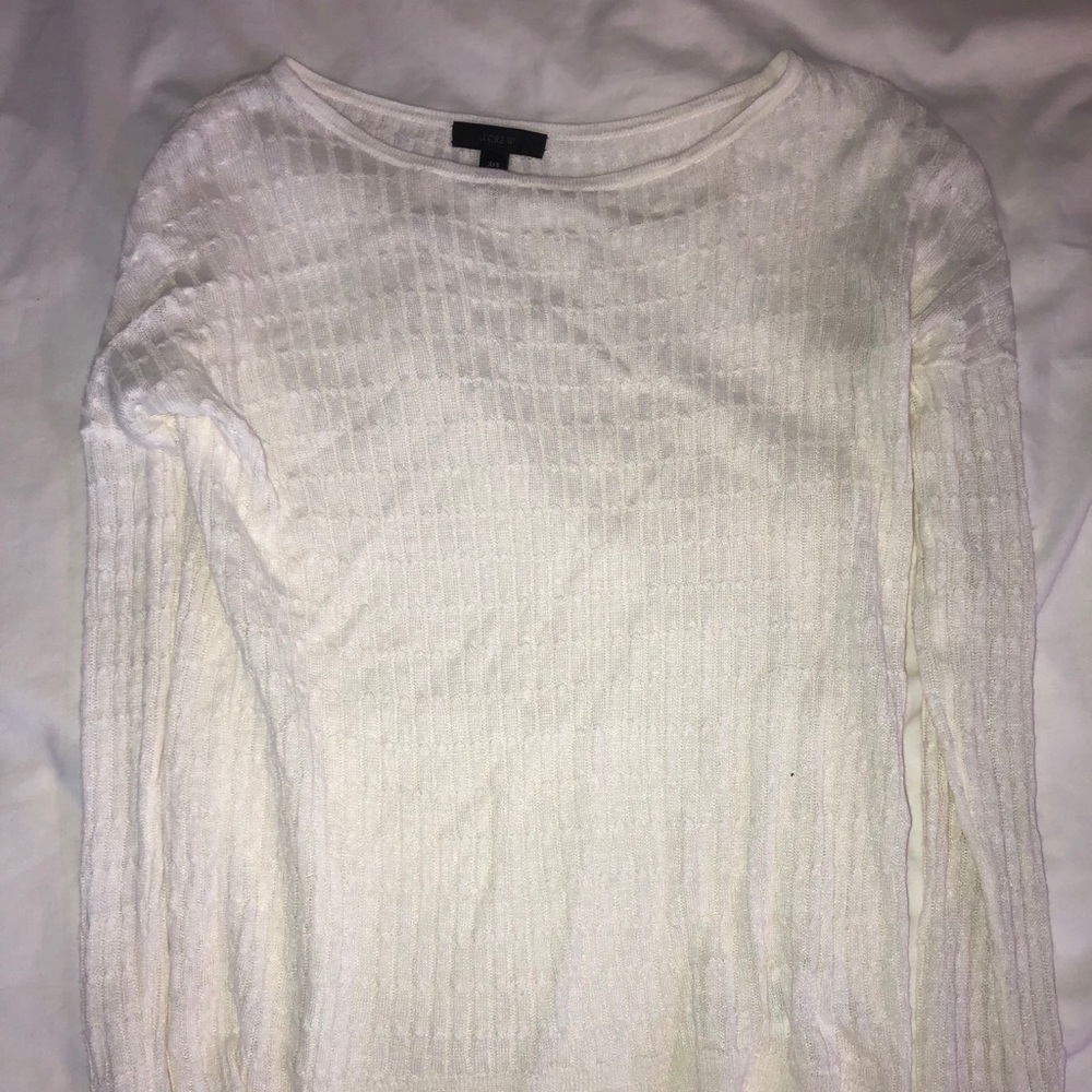 J. Crew White Sweater